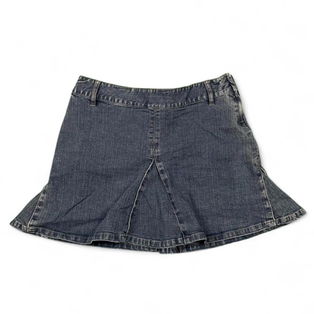 Y2K DKNY dark wash denim mini skirt Size 11